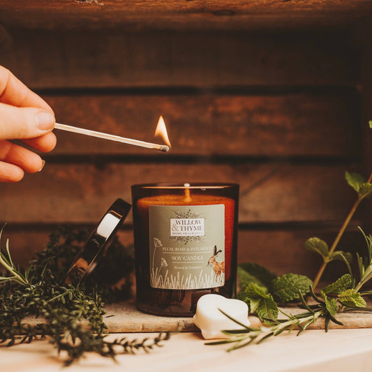Plum, Rose and Patchouli Candle