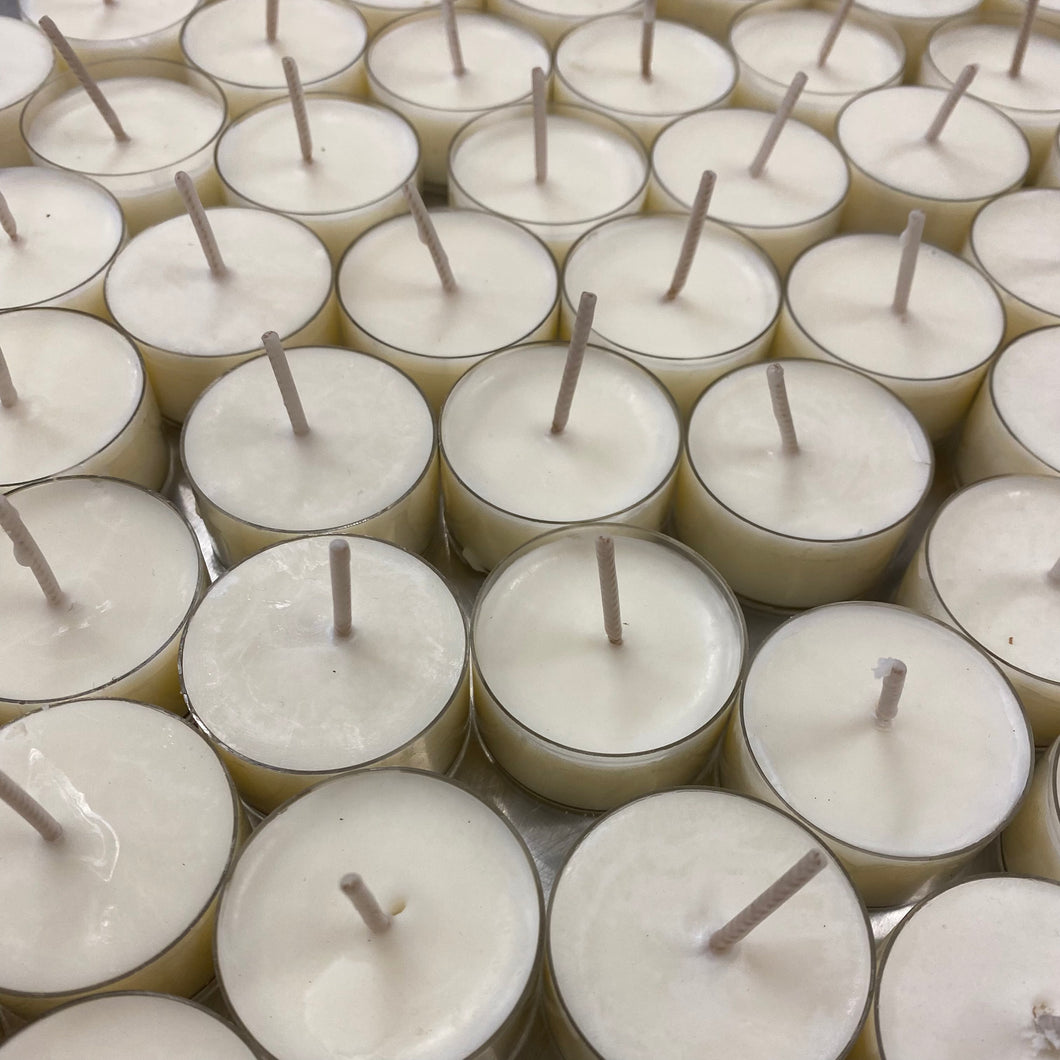 10 Soy Tea Lights - Non Scented